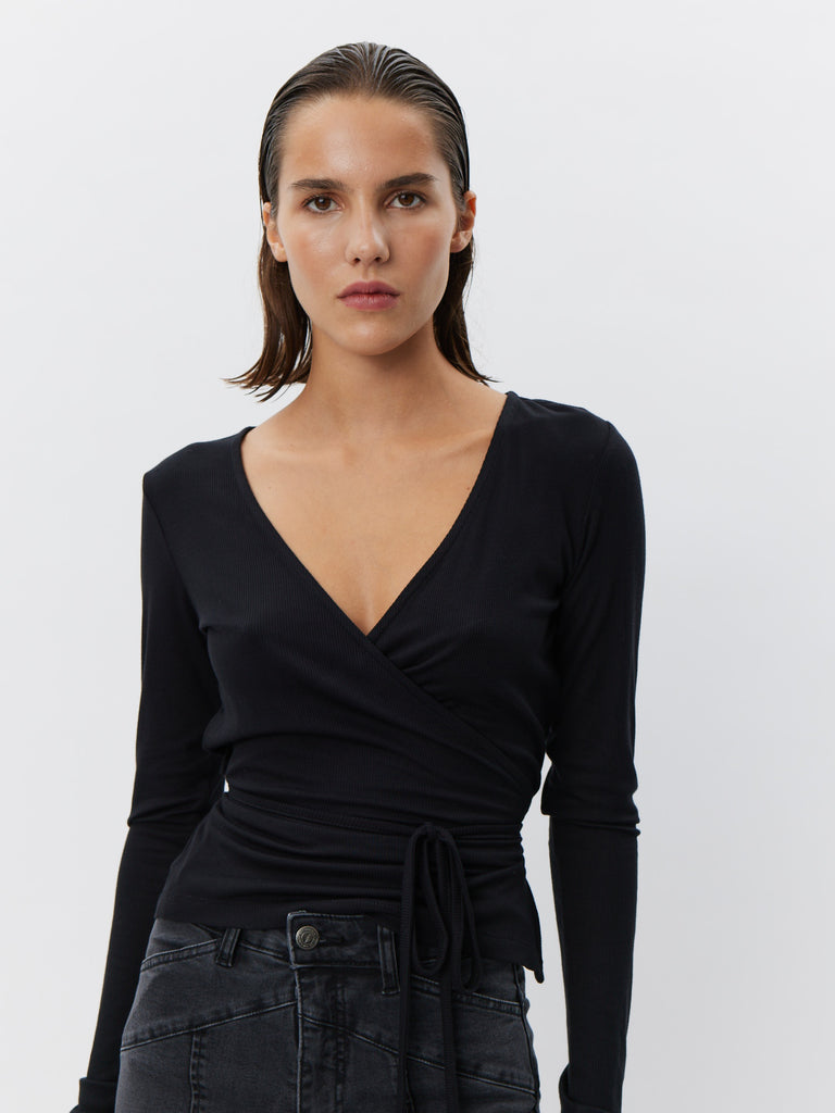 SOFIE SCHNOOR JOODYSW BLOUSE - Black