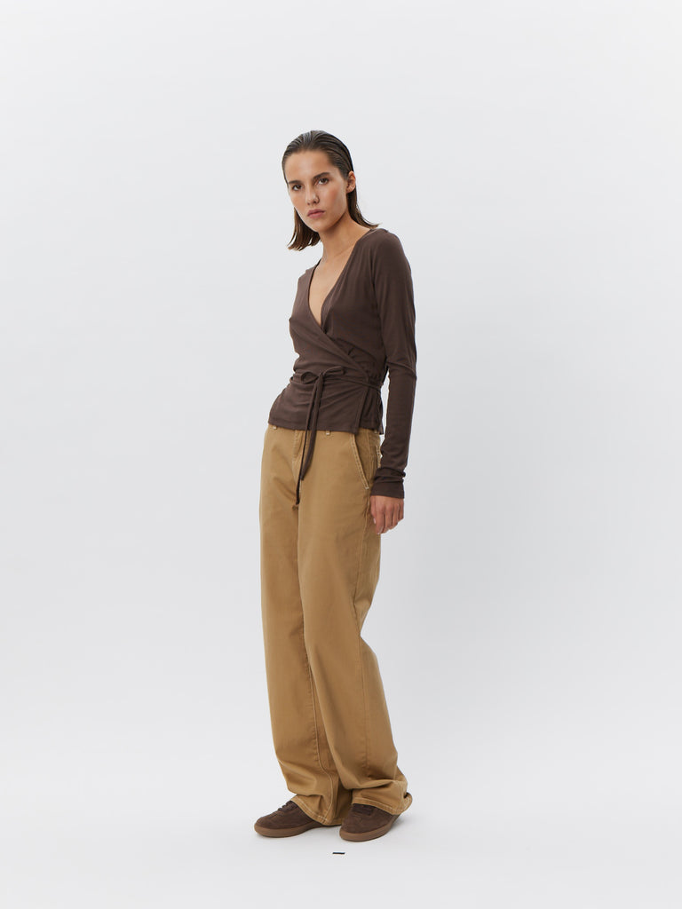 SOFIE SCHNOOR JOODYSW BLOUSE - Brown Fudge