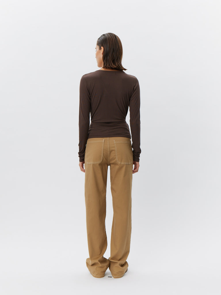SOFIE SCHNOOR JOODYSW BLOUSE - Brown Fudge