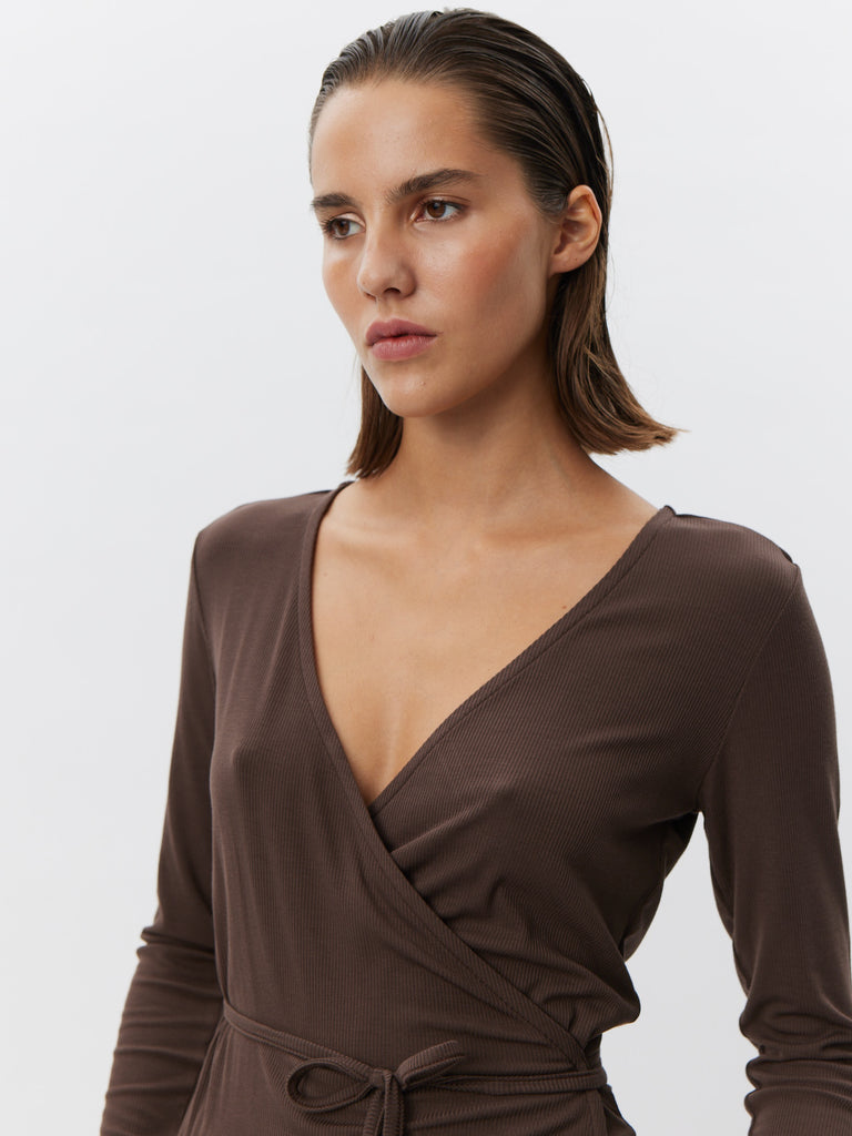 SOFIE SCHNOOR JOODYSW BLOUSE - Brown Fudge