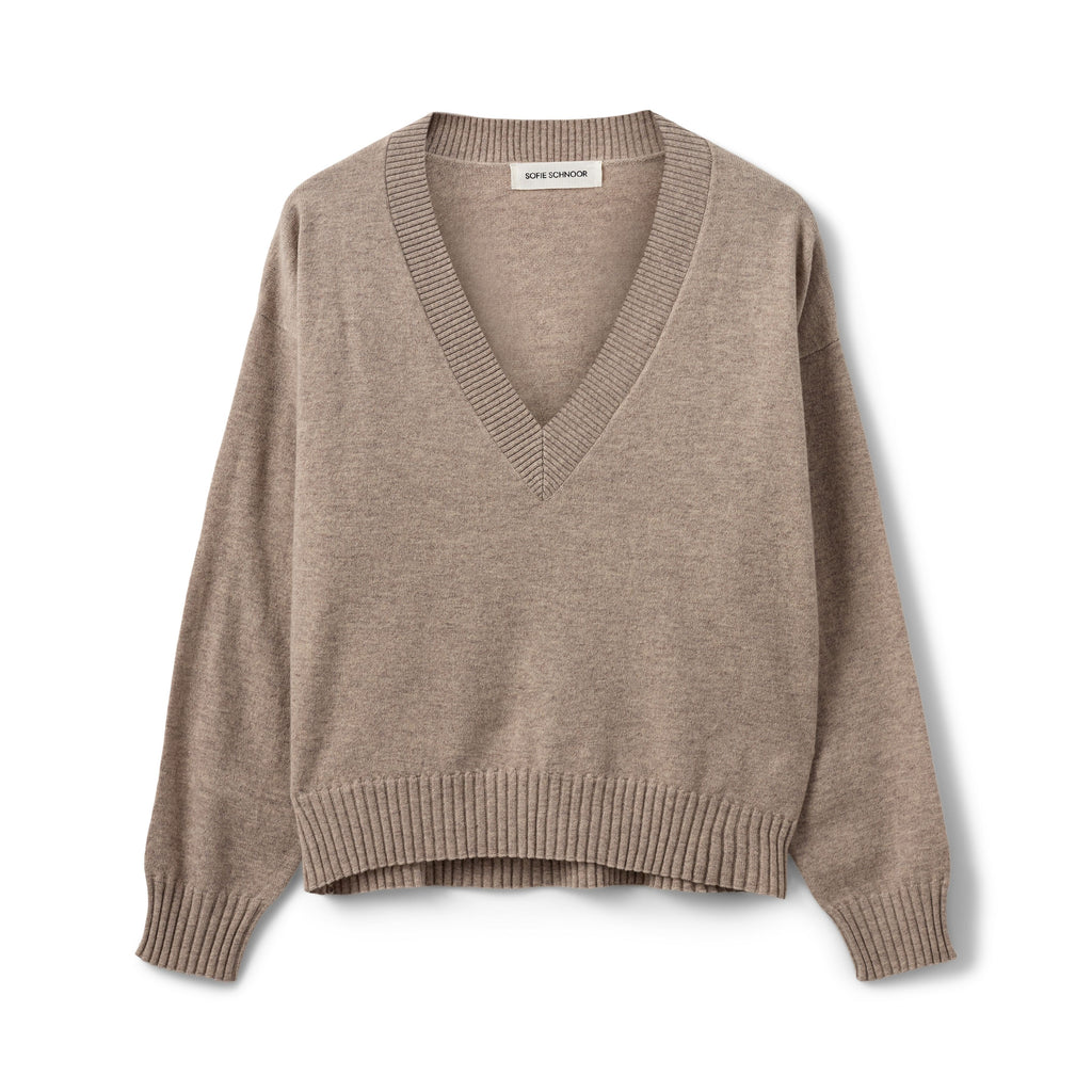 SOFIE SCHNOOR EDENSW JUMPER - Brown Melange