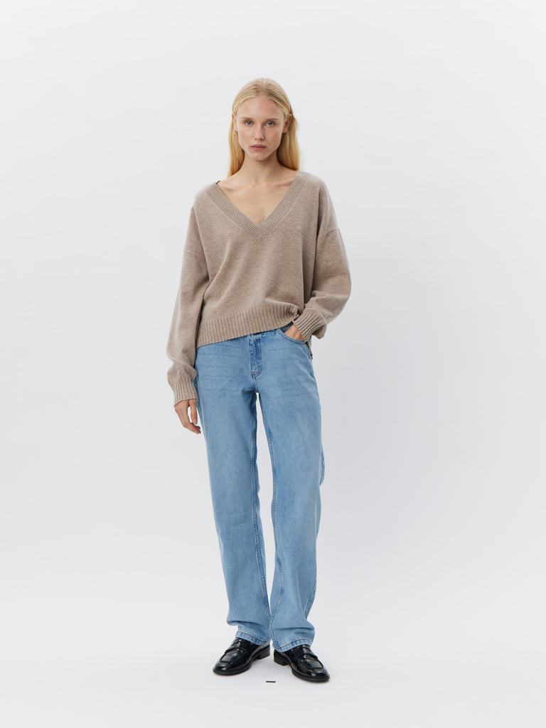 SOFIE SCHNOOR EDENSW JUMPER - Brown Melange