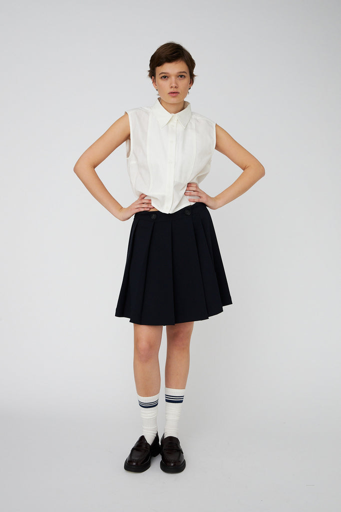 STELLA NOVA School mini plisse skirt - Navy