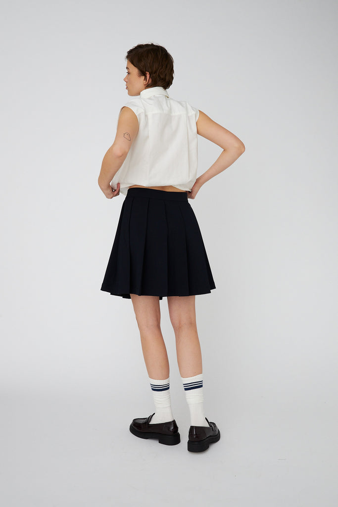 STELLA NOVA School mini plisse skirt - Navy