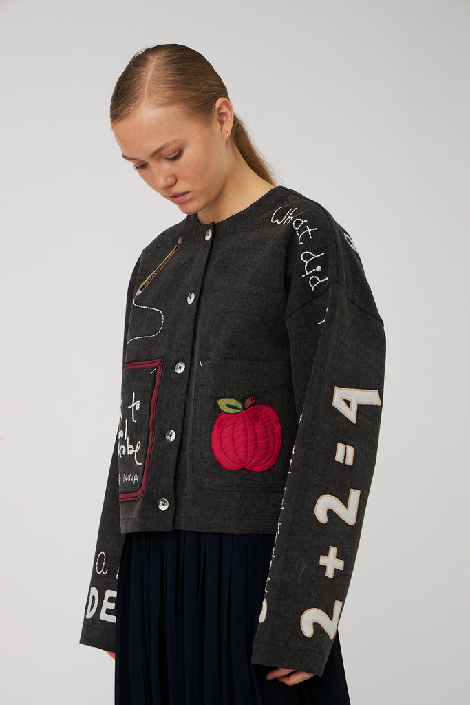 STELLA NOVA Chalk Board Jacket - Almost Black