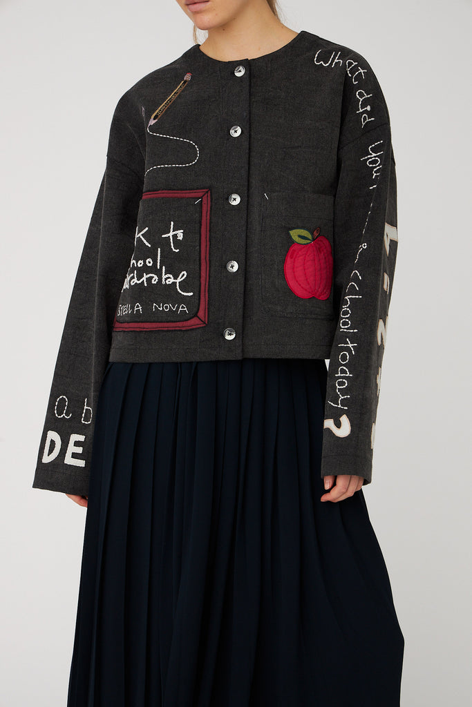 STELLA NOVA Chalk Board Jacket - Almost Black