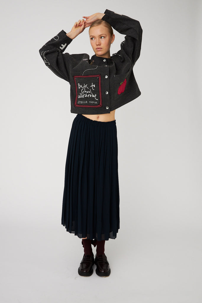 STELLA NOVA Chalk Board Jacket - Almost Black