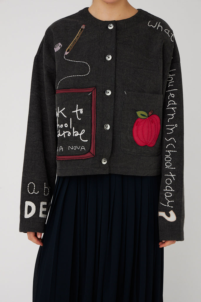 STELLA NOVA Chalk Board Jacket - Almost Black