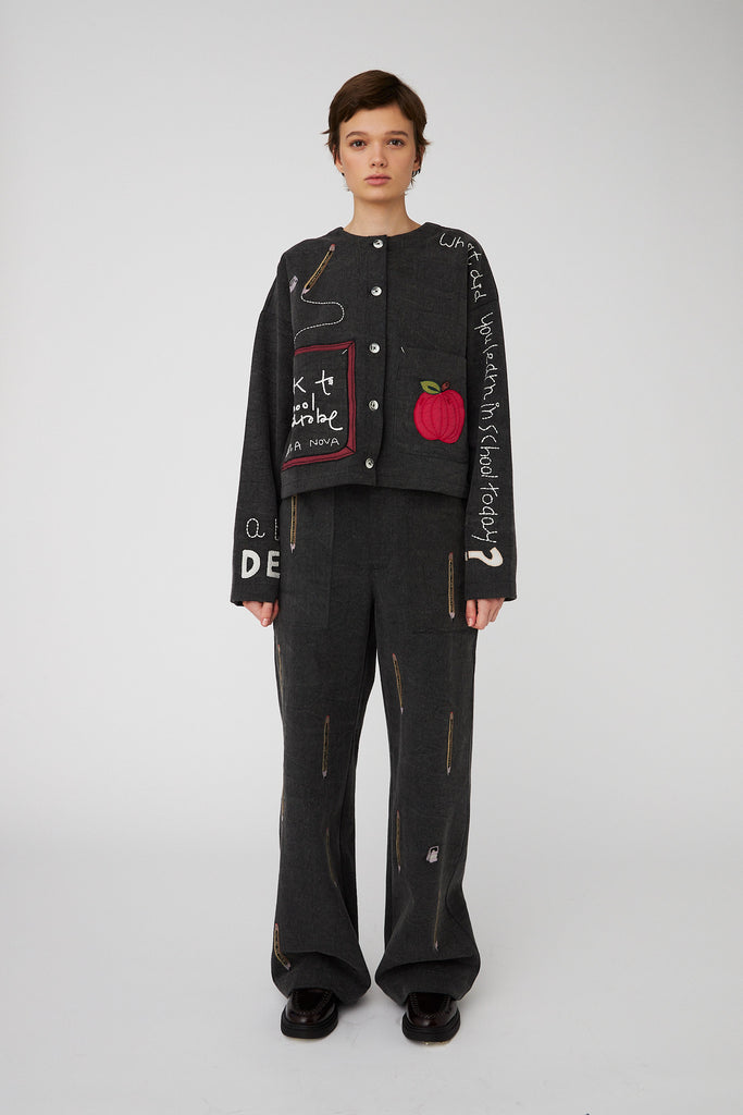 STELLA NOVA Chalk Board Jacket - Almost Black