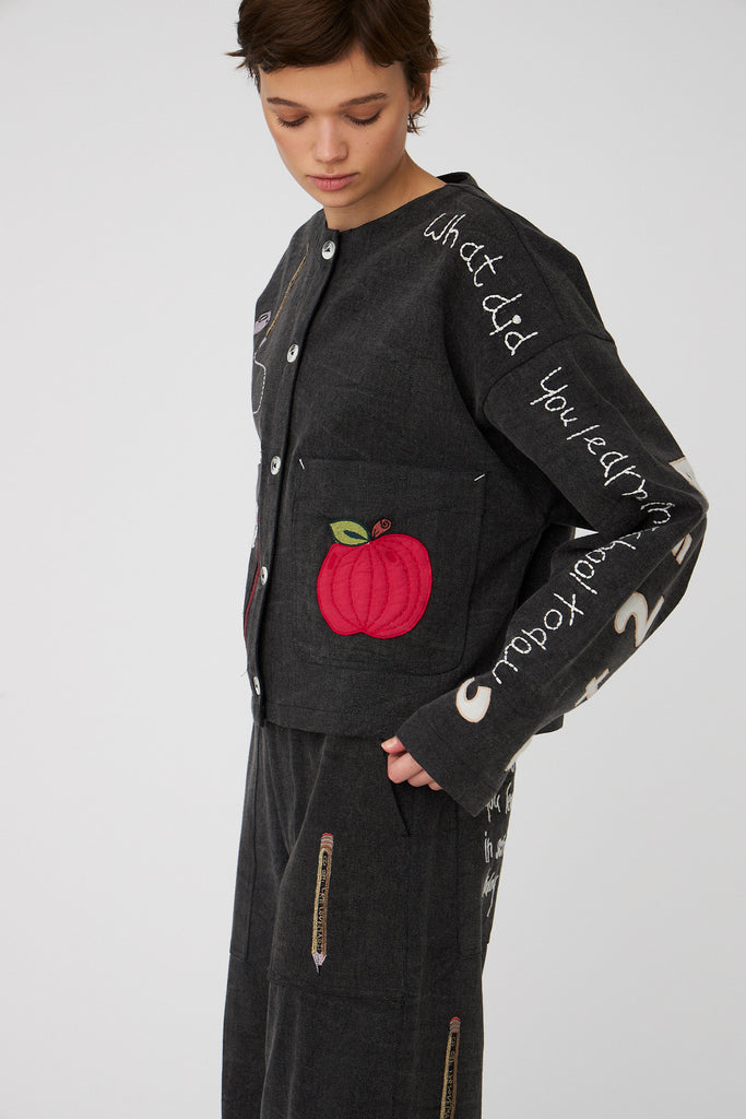 STELLA NOVA Chalk Board Jacket - Almost Black