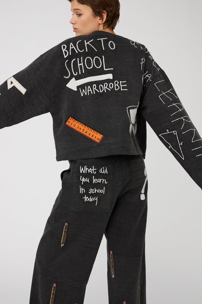 STELLA NOVA Chalk Board Jacket - Almost Black