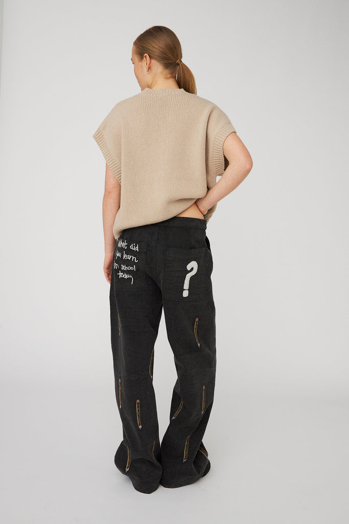 STELLA NOVA Cable Knit vest - sand