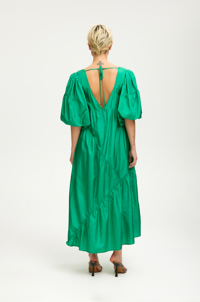 GESTUZ HeslaGZ ss Long Dress - Simply Green