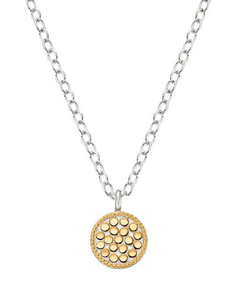 Anna Beck Classic Small Disc Reversible Necklace - Gold & Silver