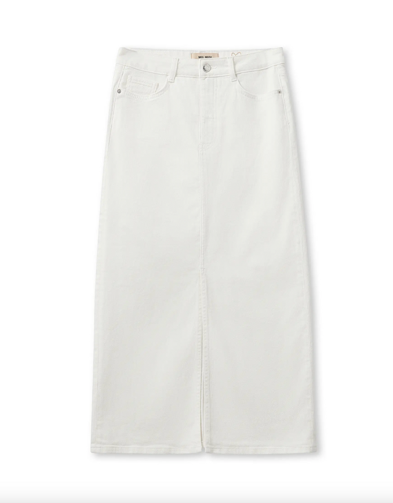 Mos Mosh Mella White Denim Skirt