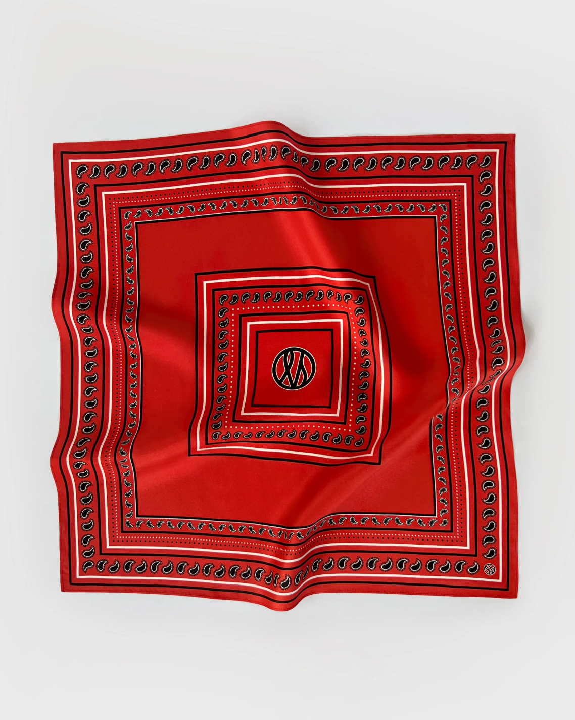 lescarf PAISLEY SCARF 2 | RED | 50cm