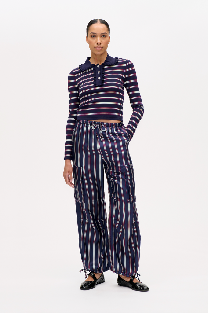 BAUM UND PFERDGARTEN Catarin - Navy Plum Stripe