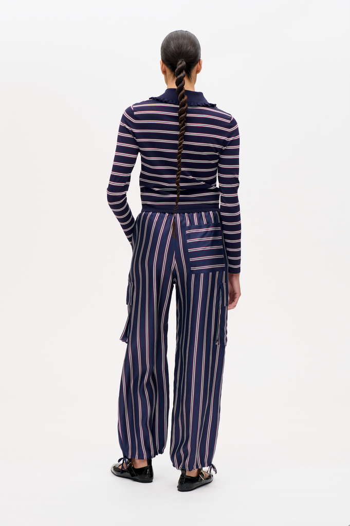 BAUM UND PFERDGARTEN Catarin - Navy Plum Stripe
