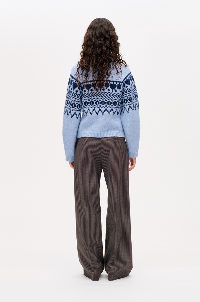 BAUM UND PFERDGARTEN Colin Cardigan - Blue Fair Isle