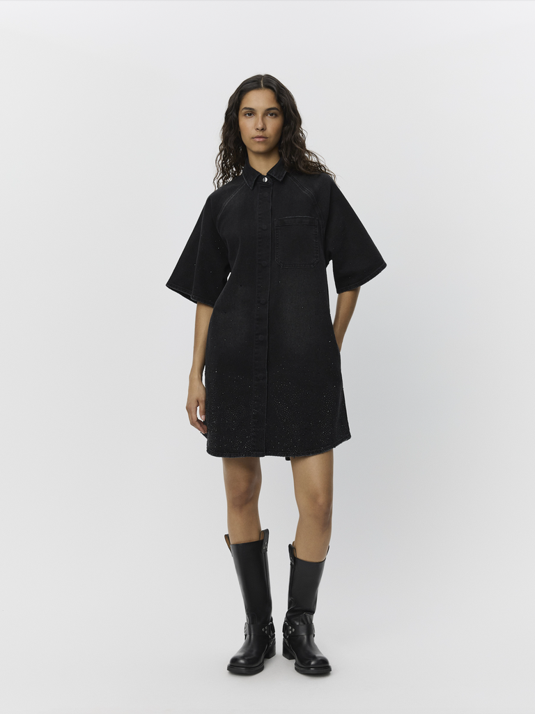 SOFIE SCHNOOR MAYSW LONG SHIRT - Washed Black