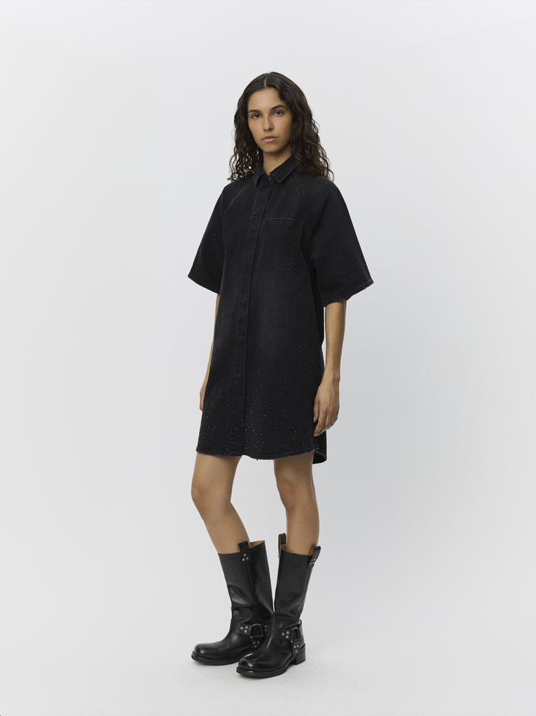 SOFIE SCHNOOR MAYSW LONG SHIRT - Washed Black