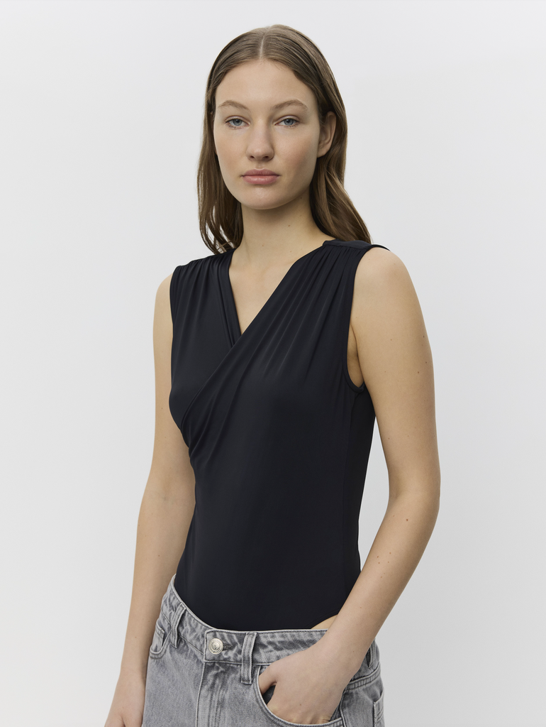 SOFIE SCHNOOR ALIVIASW BODYSUIT- BLACK