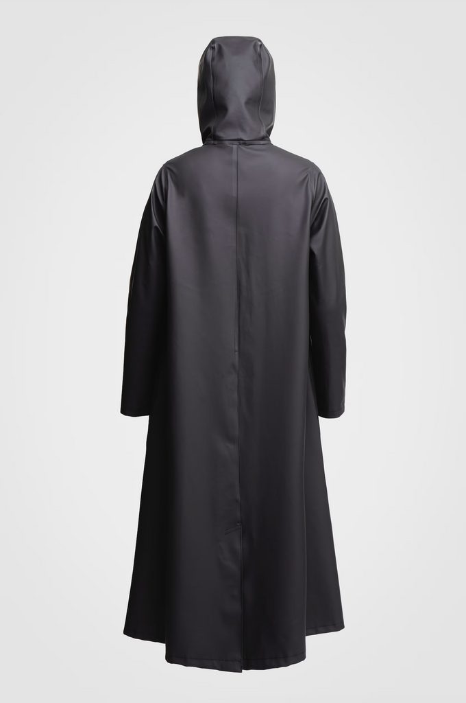 STUTTERHEIM Mosebacke Long Raincoat - Black