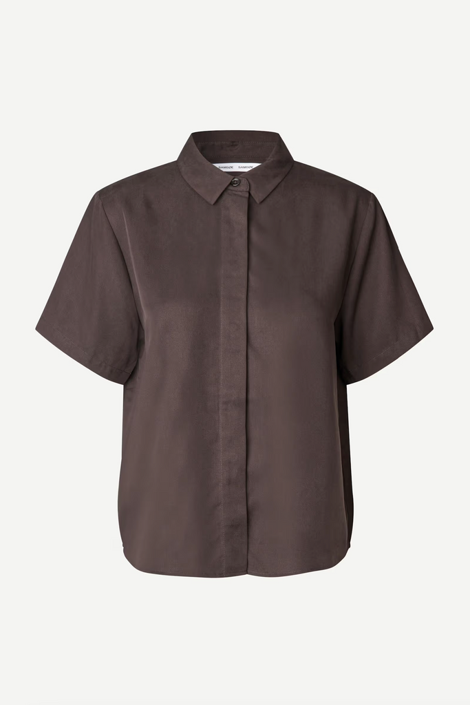 SAMSØE SAMSØE Mina SS Shirt - Fudge