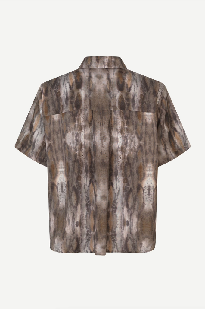 SAMSØE SAMSØE Mina SS Shirt - Aquarel Animal Greige