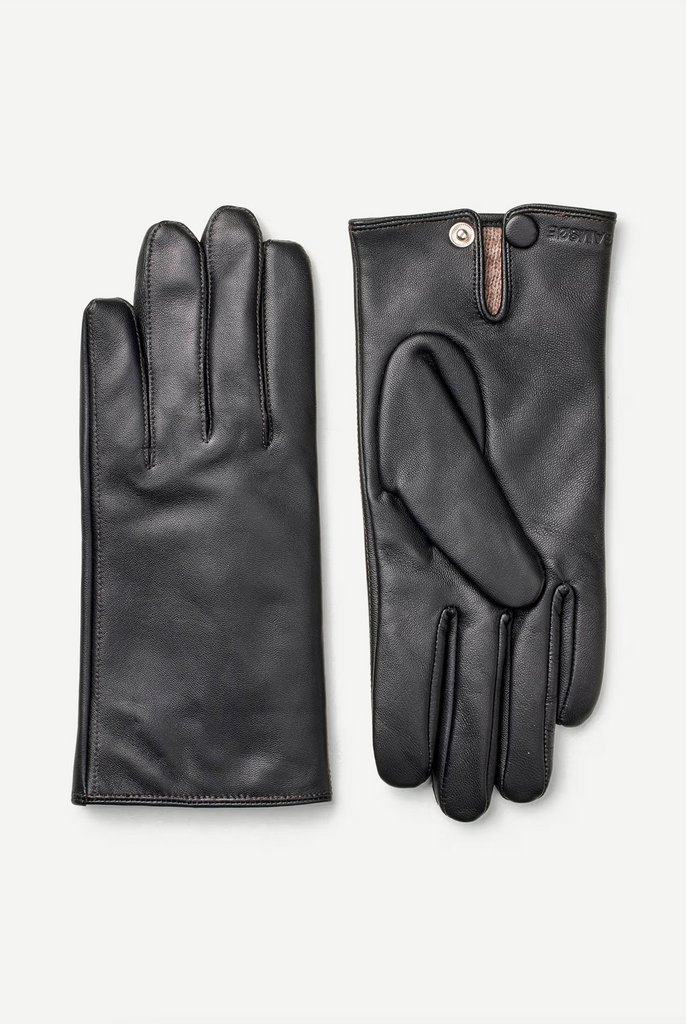 SAMSØE SAMSØE Mora Leather Gloves - Black