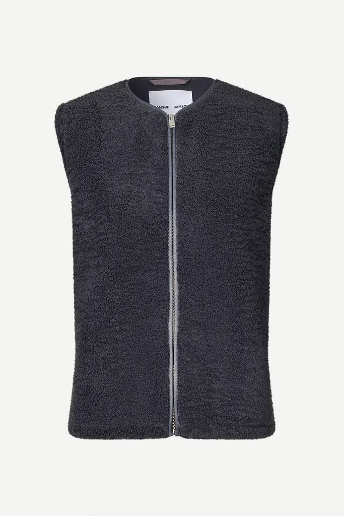 SAMSØE SAMSØE Saautmns Vest - Charcoal Art