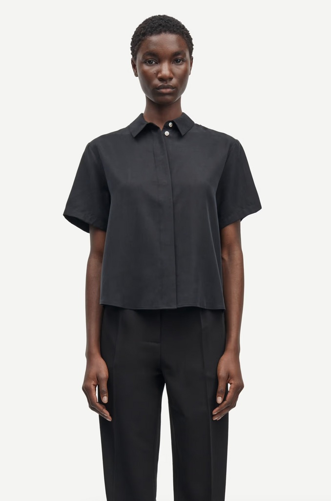 SAMSØE SAMSØE Mina SS Shirt - Black
