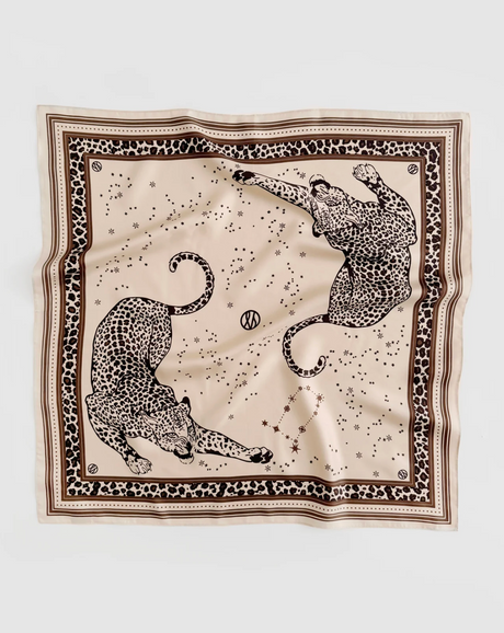 lescarf ZODIAC SCARF | GEMINI | SAND | 65 CM
