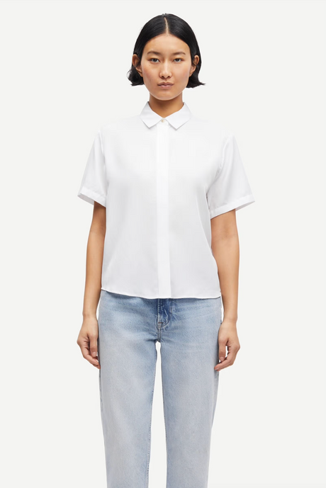 SAMSØE SAMSØE Mina SS Shirt - White