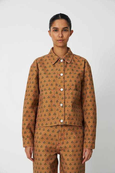 STELLA NOVA Printed Canvas Shirt - Flowers