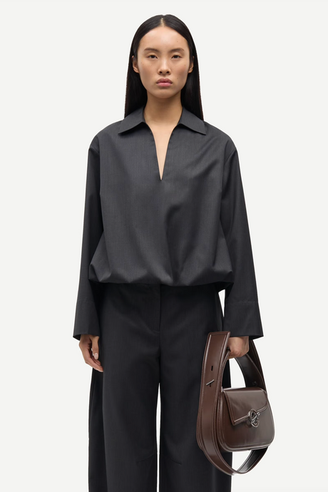 SAMSØE SAMSØE Sadaphne Shirt - Black Mel