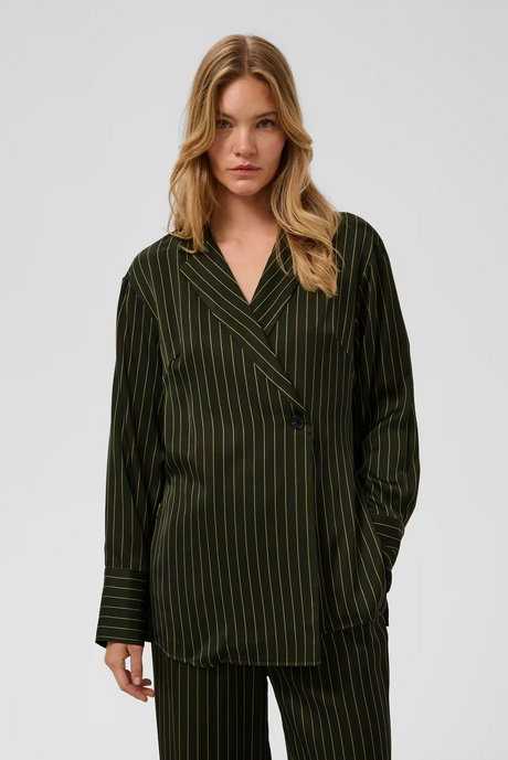 SOAKED - SLCinna Shirt - Green Roisin Stripe
