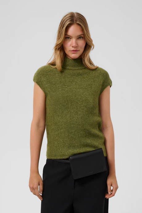 SOAKED - SLAnina Pullover Top - Loden Green Mel