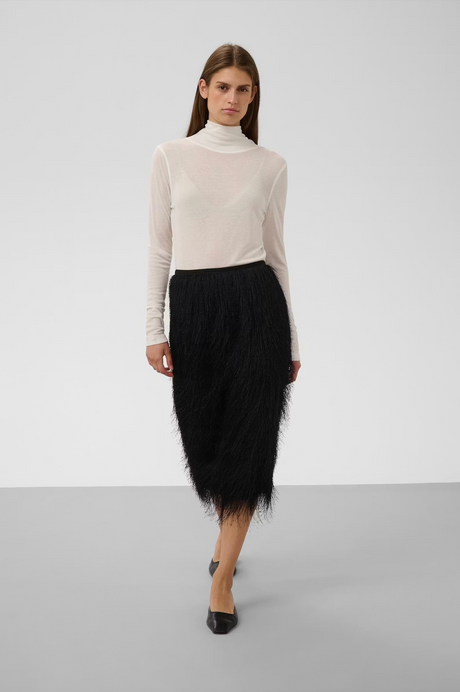 SOAKED - SLDacre Skirt - Black