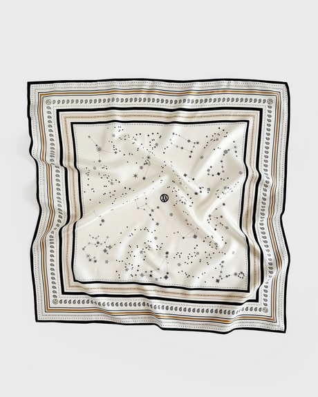 lescarf ZODIAC | GALAXY WHITE | 65cm