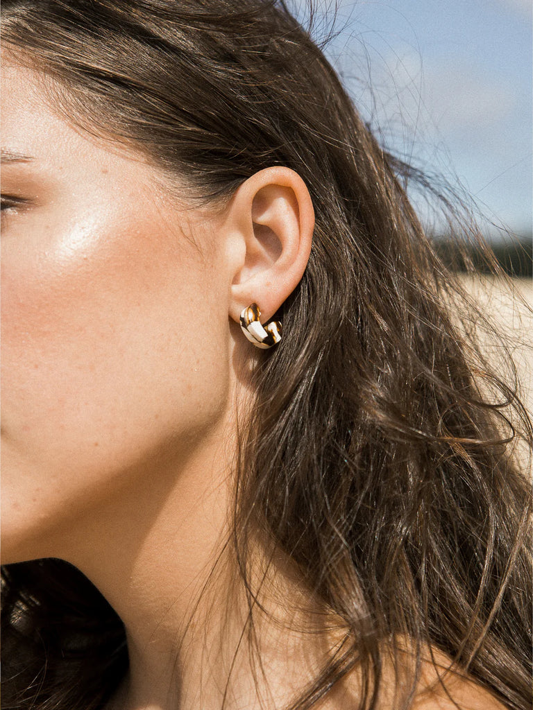 NAT + NOOR Mali Hoops - Coco Cream