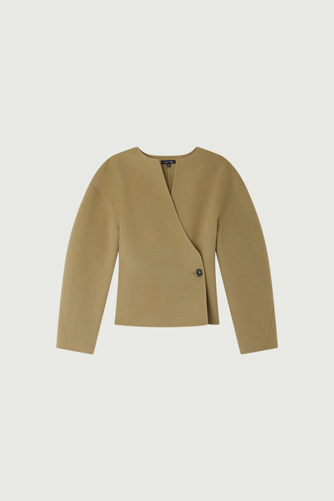 SOEUR Dream wool structured jacket - clay