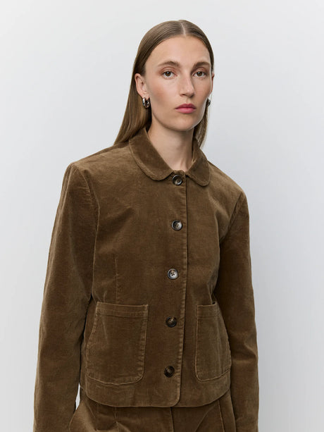 SOFIE SCHNOOR ZURISW CORDUROY JACKET - Brown