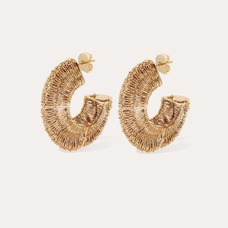 Gas Bijoux Crocus Filea Hoop Earrings