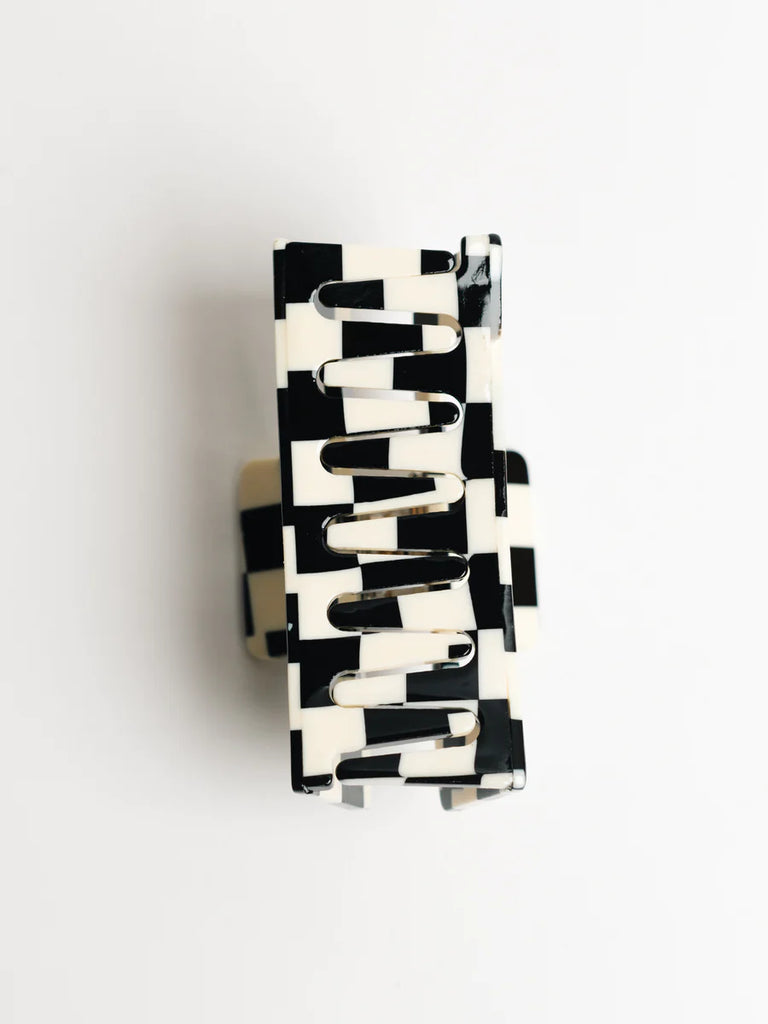 NAT + NOOR Hair Claw - Black Checkered.