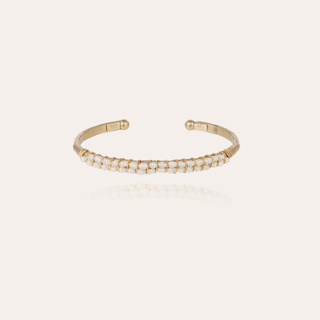 Gas Bijoux Lyre Bangle - White Mother-of-pearl