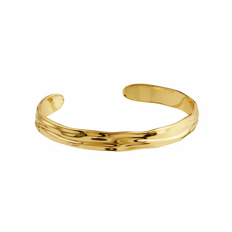 ORELIA - Organic Molten Bangle - Gold