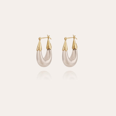 Gas Bijoux Ecume Earrings - Bicolour Silver