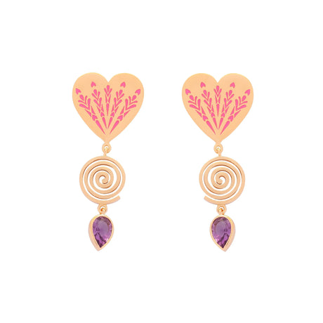 Après Youth I Heart Fireworks Earrings - Pink