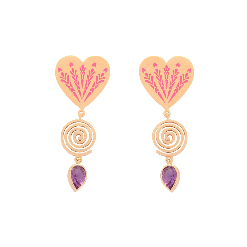 Après Youth I Heart Fireworks Earrings - Pink